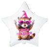 Воздушный шар звезда с днём рождения Енот