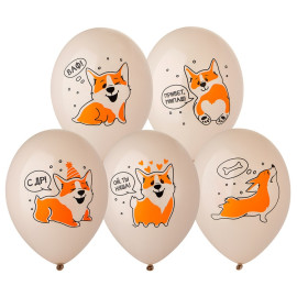 Воздушные шары с днем рождения Корги