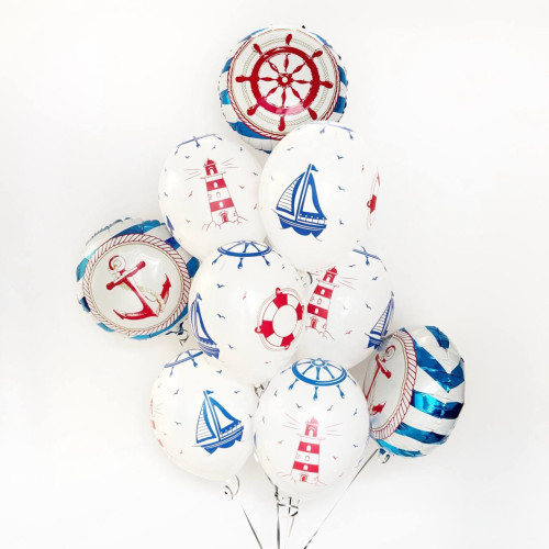Букет воздушных шаров для моряка-1