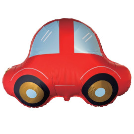 Воздушный шар машинка красная