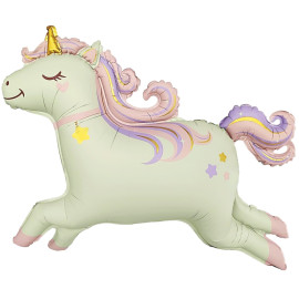 Воздушный шар волшебный единорог сатин