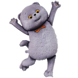 Воздушный шар кот басик