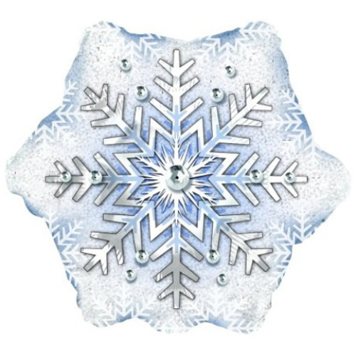 Воздушный шар снежинка-1