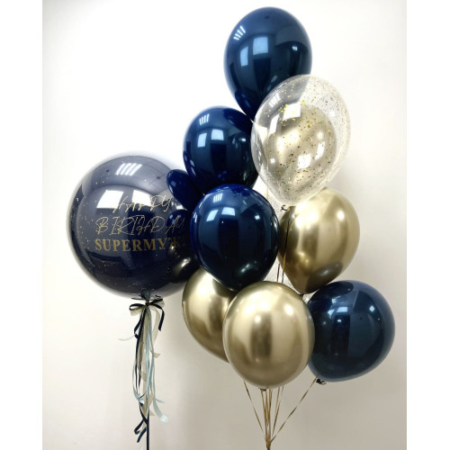 Композиция воздушных шаров SUPERМУЖ!-1