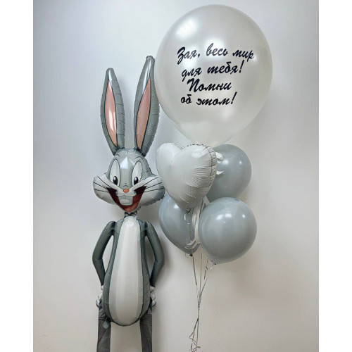 Композиция воздушных шаров Кролик!-1