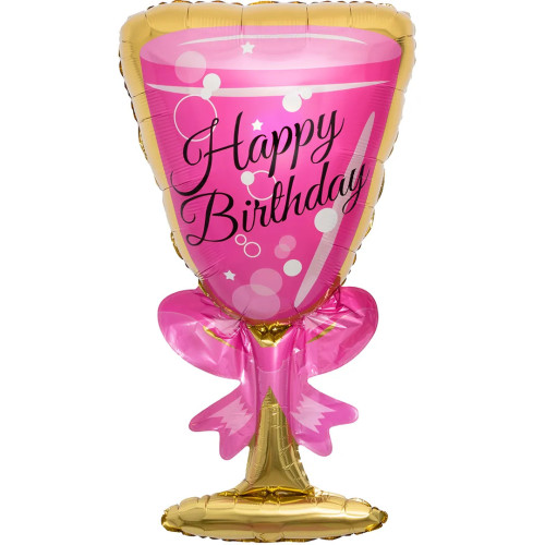 Шар бокал Happy Birthday-1