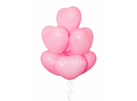 Воздушные шары Сердца Розовые