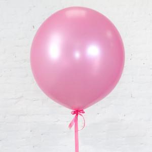 Большой розовый шар 61 см