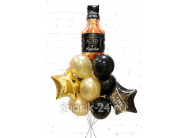 Букет из шаров виски с днём рождения