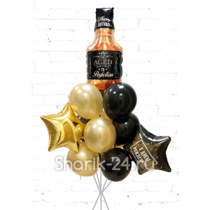 Букет из шаров виски с днём рождения