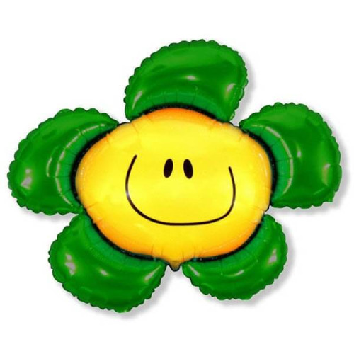 Фольгированный шар Цветочек зеленый