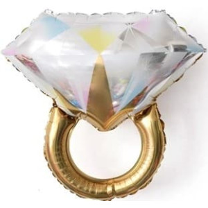 Воздушный шар кольцо с бриллиантом
