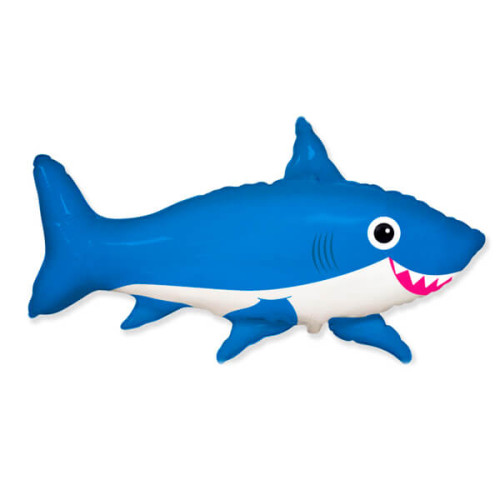 Воздушный шар акула синяя-1
