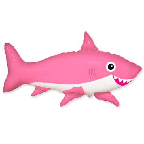 Воздушный шар Акула розовая