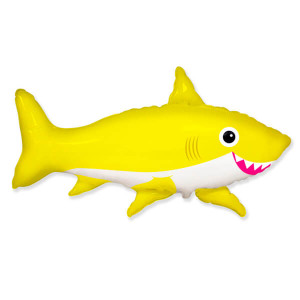 Воздушный шар акула желтая