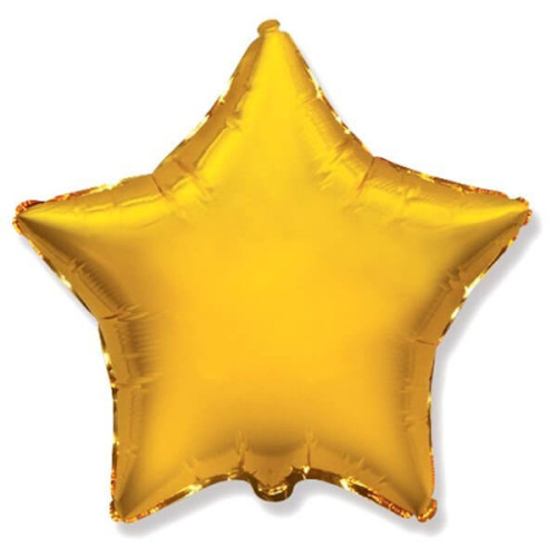 Воздушный шар Звезда Золото