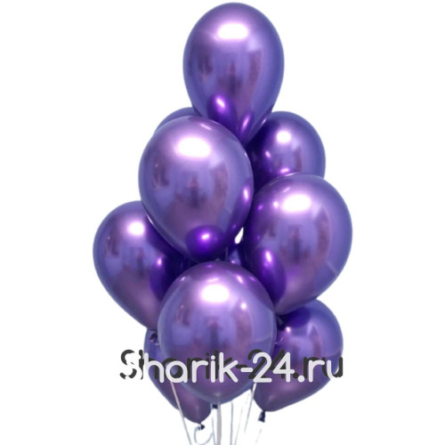 Воздушные шары хром фиолетовый-1