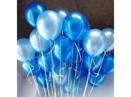 Воздушные шары Металлик (Синие, голубые)