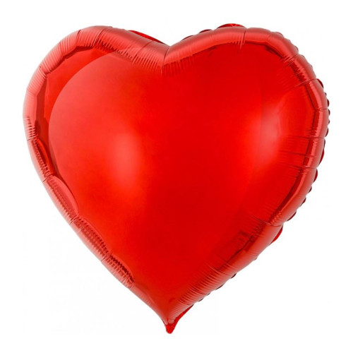 Большой воздушный шар сердце красное-1