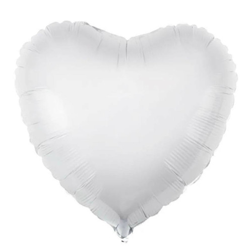Большой воздушный шар сердце белое