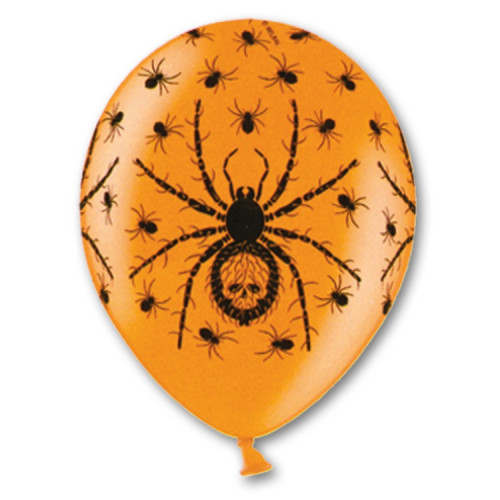 Воздушные шары пауки оранжевые