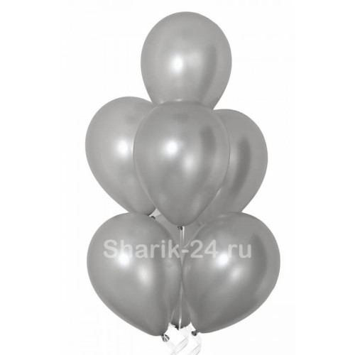 Воздушные шары Металлик Серебро