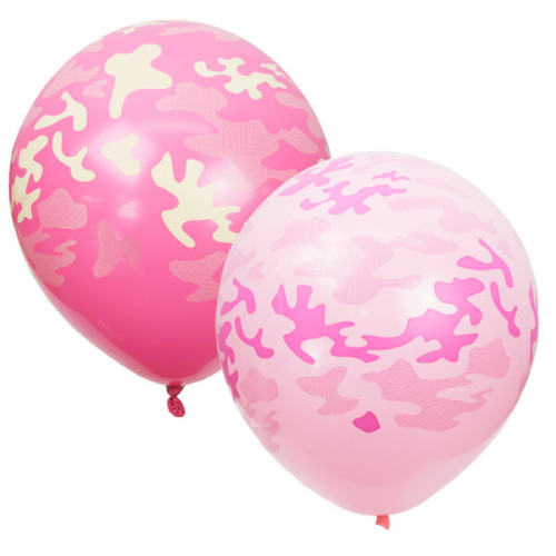 Воздушные шары Розовый Камуфляж