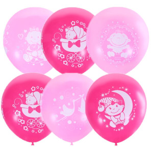 Воздушные шары с днём рождения малышка
