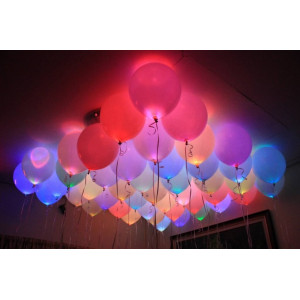 Светящиеся воздушные шары разноцветные