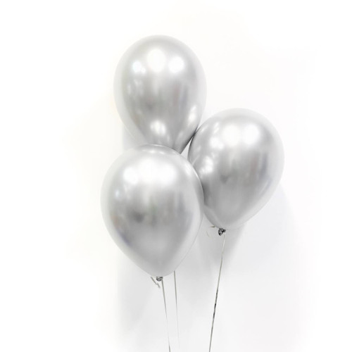 Воздушные шары хром серебро-1