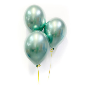 Воздушные шары хром зеленый