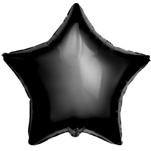 Воздушный шар Звезда черная