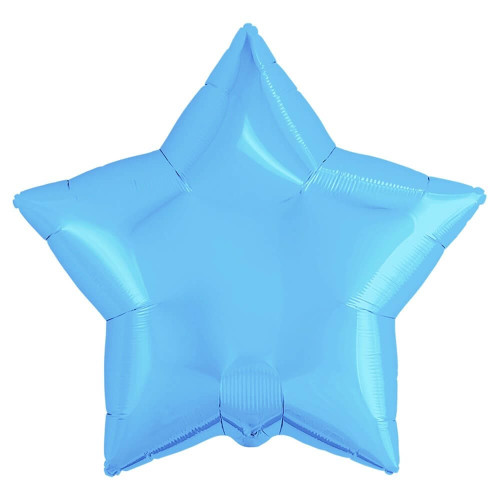 Воздушный шар звезда голубая-1